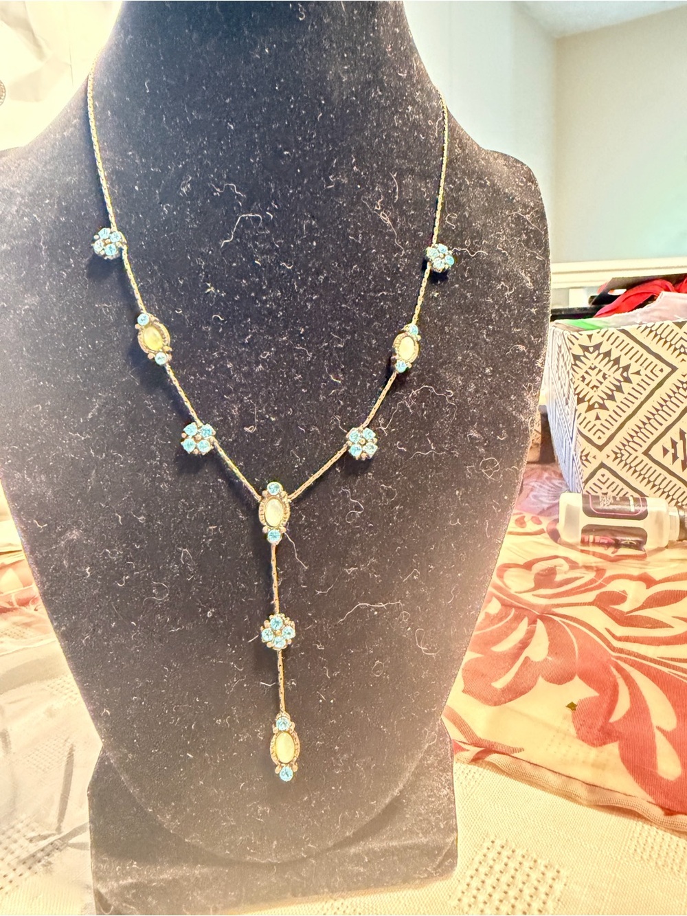 Park Lane Gold-Tone Necklace with Turquoise Accents